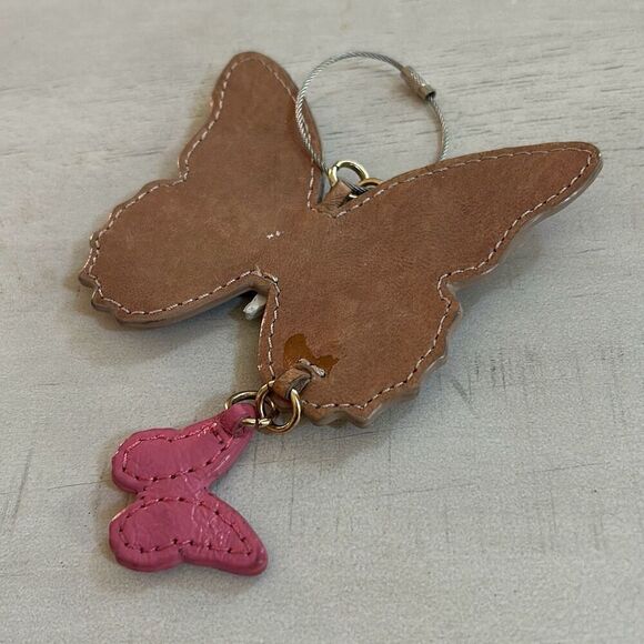 Leather Butterfly Keychain - Picture 4 of 5